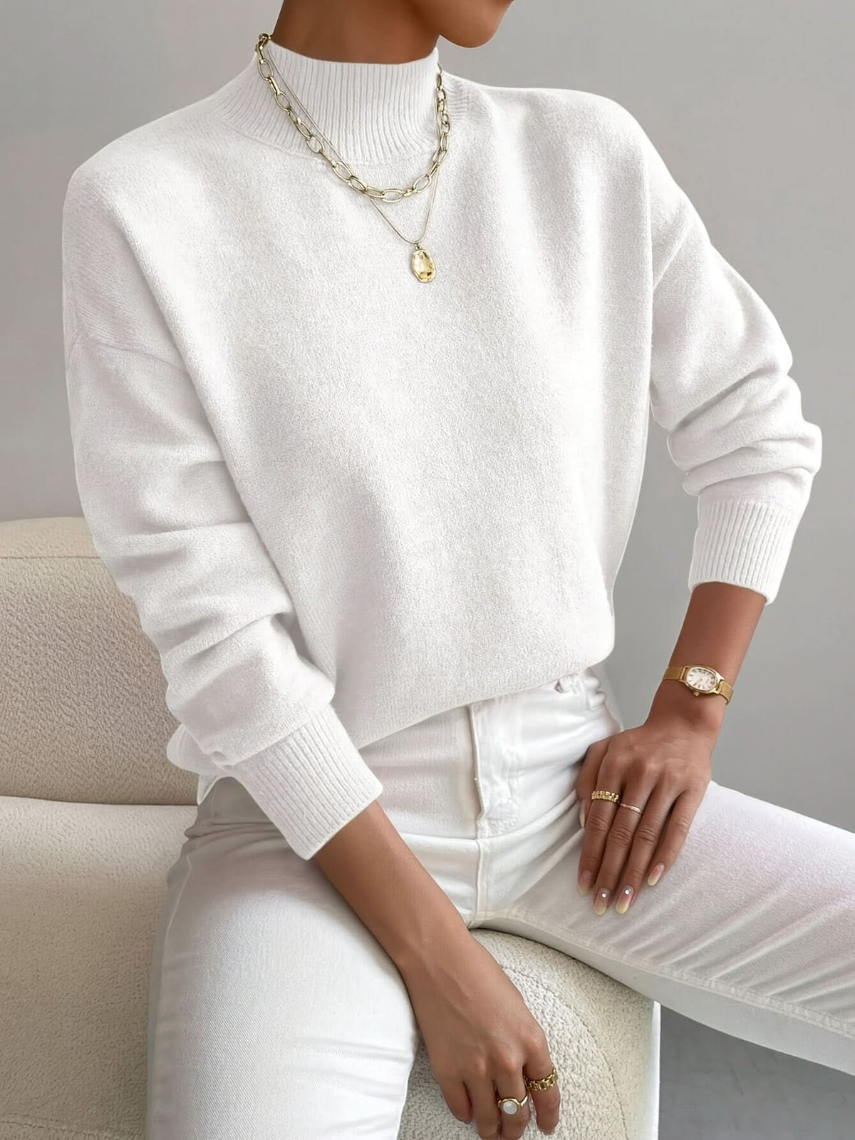 SERAPHINE | Sweter z golfem