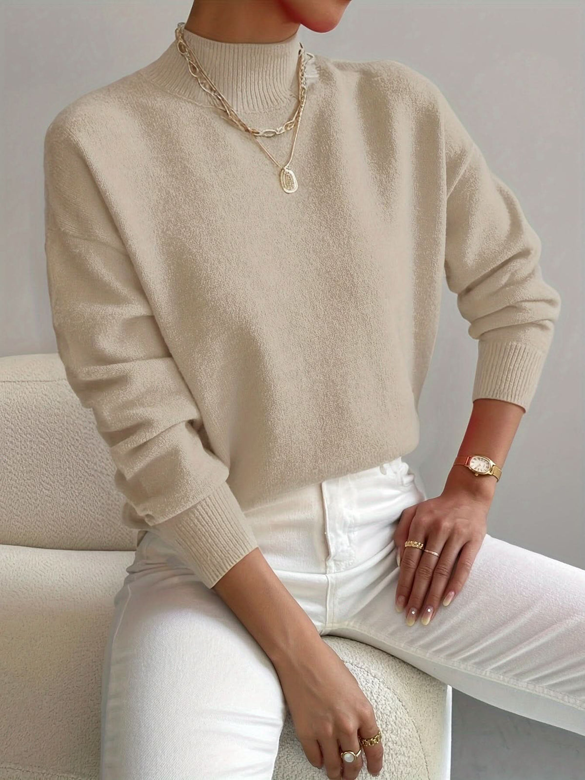 SERAPHINE | Sweter z golfem